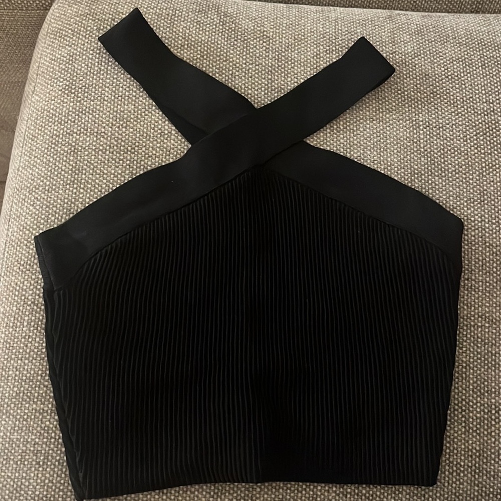 Babaton high neck cropped top